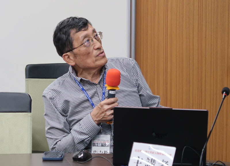 與談人前空軍子弟學校旅美加校友聯誼會副會長朱力揚